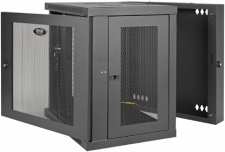 12U UPS-Depth Wall-Mount Rack Enclosure Cabinet, 24.5 Inch Deep, 200 lb Capacity