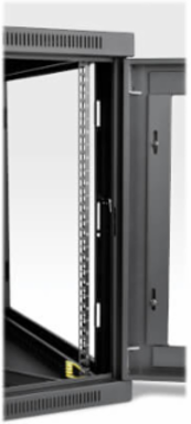 12U UPS-Depth Wall-Mount Rack Enclosure Cabinet, 24.5 Inch Max Depth, Black