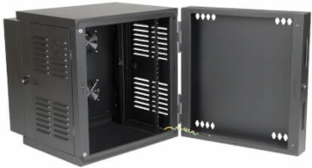 12U NEMA 12 Wall-Mount Rack Enclosure Cabinet, 20.5 Inch Depth, 200 lb Capacity