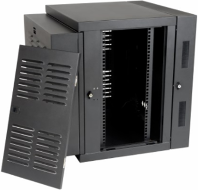 12U NEMA 12 Wall-Mount Rack Enclosure Cabinet, 20.5 Inch Depth, 200 lb Capacity