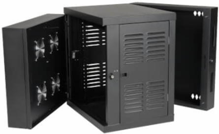12U NEMA 12 Wall-Mount Rack Enclosure Cabinet, 20.5 Inch Depth, 200 lb Capacity