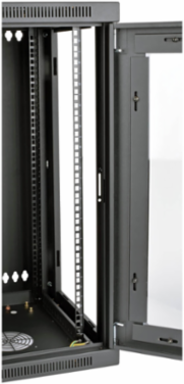 15U Low-Profile Wall-Mount Rack Enclosure Cabinet, 20.5 Inch Max Depth