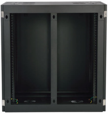 18U Heavy-Duty Low-Profile Wall-Mount Rack Enclosure, Max Depth 32.5 Inch, 500 lb Capacity