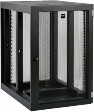 18U Heavy-Duty Low-Profile Wall-Mount Rack Enclosure, Max Depth 32.5 Inch, 500 lb Capacity