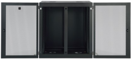 18U Heavy-Duty Low-Profile Wall-Mount Rack Enclosure, Max Depth 32.5 Inch, 500 lb Capacity