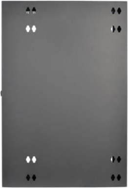18U Low-Profile Wall-Mount Rack Enclosure Cabinet, 12.75 Inch Deep, Black