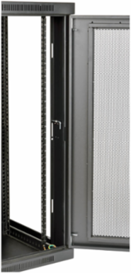18U Wall-Mount Rack Enclosure Cabinet, Secures Equipment Up to 24.5 Inch Deep