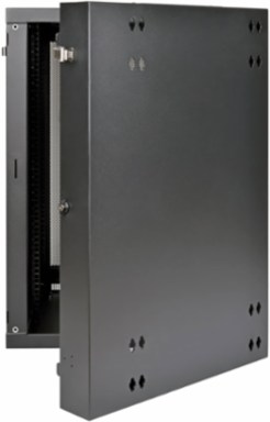 18U Wall-Mount Rack Enclosure Cabinet, Secures Equipment Up to 24.5 Inch Deep