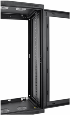 21U Low-Profile Wall-Mount Rack Enclosure Cabinet, 16.5 Inch Depth, 200 lb Capacity