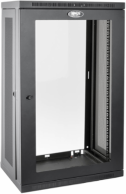 21U Low-Profile Wall-Mount Rack Enclosure Cabinet, 16.5 Inch Depth, 200 lb Capacity