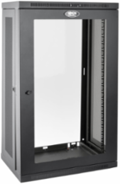 21U Low-Profile Wall-Mount Rack Enclosure Cabinet, 16.5 Inch Depth, 200 lb Capacity
