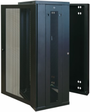 SmartRack 26U Wall-Mount Rack Enclosure Cabinet, 20.5 Inch Depth, 250 lb Capacity