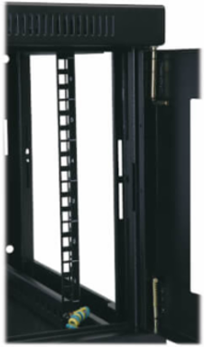 6U Low-Profile Wall-Mount Rack Enclosure Cabinet, 16.5 Inch Depth, 200 lbs Load Capacity