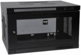6U Low-Profile Wall-Mount Rack Enclosure Cabinet, 16.5 Inch Depth, 200 lbs Load Capacity