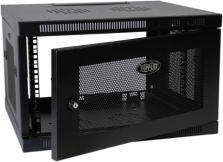 6U Wall-Mount Rack Enclosure Cabinet, 20.5 Inch Depth, 200 lb Capacity