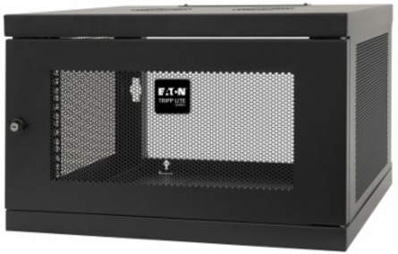 6U Low-Profile Wall-Mount Rack Enclosure Cabinet, 16.5 Inch Depth, 200 lb Capacity