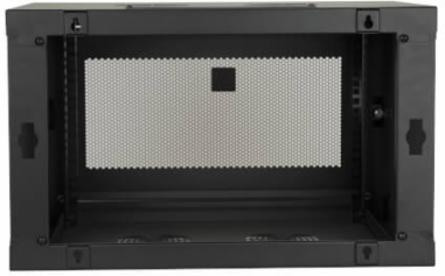 6U Low-Profile Wall-Mount Rack Enclosure Cabinet, 16.5 Inch Depth, 200 lb Capacity