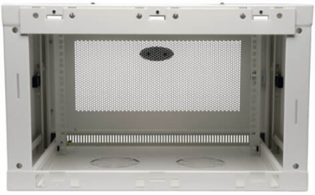 6U Low-Profile Wall-Mount Rack Enclosure Cabinet, 200 lb Capacity, 16.5 Inch Depth