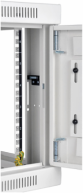 6U Low-Profile Wall-Mount Rack Enclosure Cabinet, Maximum Depth 16.5 Inch, White