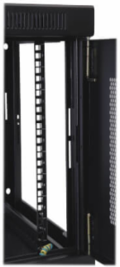 9U Low-Profile Wall-Mount Rack Enclosure Cabinet, 16.5 Inch Depth, 200 lb Capacity