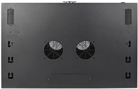 9U Shallow Wall-Mount Rack Enclosure Cabinet, 20.5 Inch Deep, Lockable