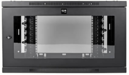 9U Shallow Wall-Mount Rack Enclosure Cabinet, 20.5 Inch Deep, Lockable