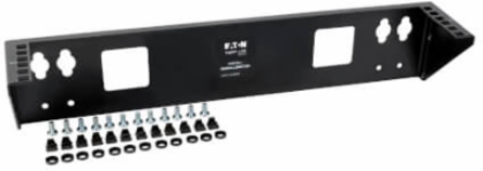 2U Vertical Wall-Mount Rack Bracket, 175 lb Max Capacity, Cold-Rolled Steel