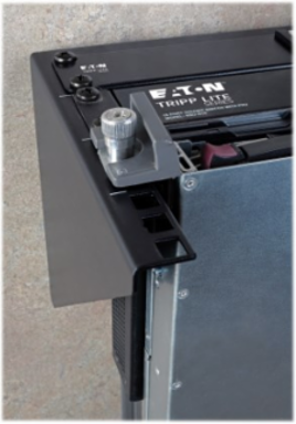 2U Vertical Wall-Mount Rack Bracket, 175 lb Max Capacity, Cold-Rolled Steel