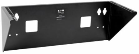 4U Wall-Mount Rack Bracket, 175 lb Load Capacity, Black Steel Construction