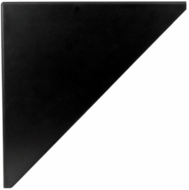 6U Vertical Wall-Mount Rack Bracket, 200 lb Capacity, Cold-Rolled Steel
