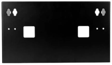 6U Vertical Wall-Mount Rack Bracket, 200 lb Capacity, Cold-Rolled Steel