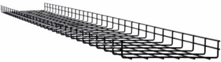 Wire Mesh Cable Tray, 12 in x 2 in x 10 ft, 10 Pack