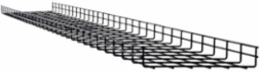 Wire Mesh Cable Tray, 12 in x 2 in x 10 ft, 10 Pack
