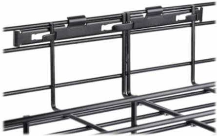 Wire Mesh Cable Tray, 12 in x 2 in x 5 ft, 2-Pack