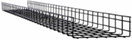 Wire Mesh Cable Tray, 12 in x 4 in x 10 ft, 6 Pack