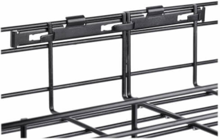 Wire Mesh Cable Tray, 12 in x 4 in x 5 ft, 2-Pack