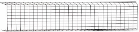 Wire Mesh Cable Tray, 18 in x 4 in x 10 ft, 6 Pack