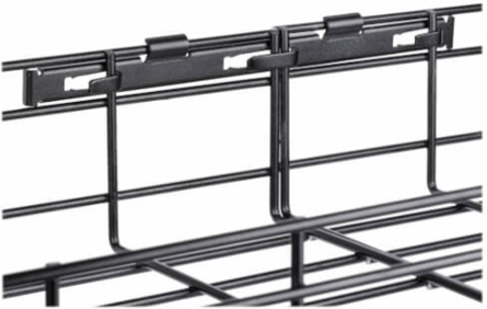 Wire Mesh Cable Tray, 18 in x 4 in x 5 ft, 2-Pack