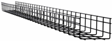 Wire Mesh Cable Tray, 6 in x 4 in x 10 ft, 10 Pack