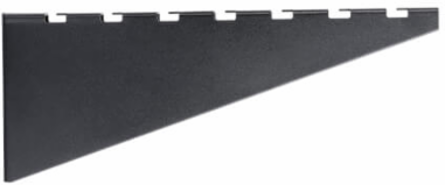 Heavy-Duty Wall Bracket, Wire Mesh Cable Trays, 150-450 mm, Black
