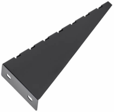 Heavy-Duty Wall Bracket, Wire Mesh Cable Trays, 150-450 mm, Black