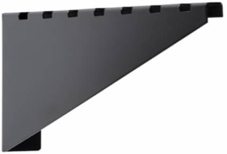 Heavy-Duty Wall Bracket, Wire Mesh Cable Trays, 150-450 mm, Black