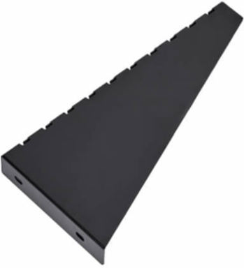 Large Heavy-Duty Wall Bracket, Wire Mesh Cable Trays, 150-450 mm, Black