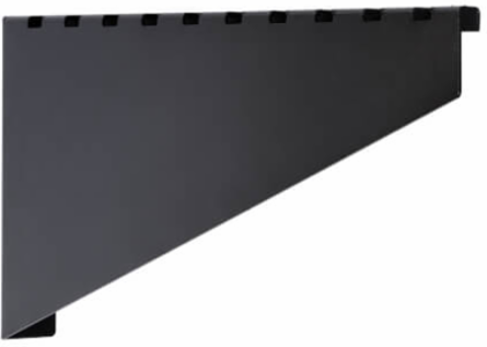 Large Heavy-Duty Wall Bracket, Wire Mesh Cable Trays, 150-450 mm, Black