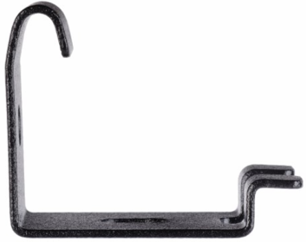 Light-Duty Wall Bracket, Small Wire Mesh Cable Trays, Black