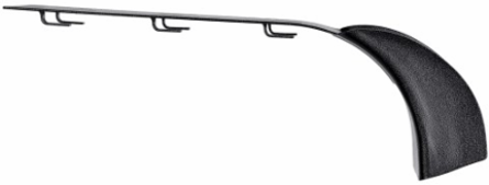 Cable Exit Clip/Dropout Waterfall, Wire Mesh Cable Trays, 90 mm Wide, Black