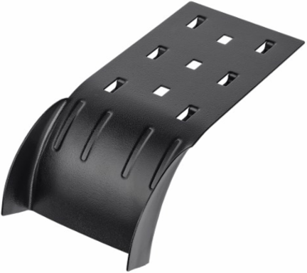 Cable Exit Clip/Dropout Waterfall, Wire Mesh Cable Trays, 90 mm Wide, Black