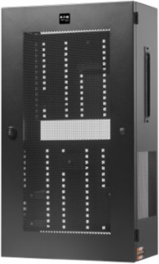 SmartRack 5U Low-Profile Vertical-Mount Switch-Depth Wall-Mount Structured Wiring Enclosure, Adjustable Equipment Brackets