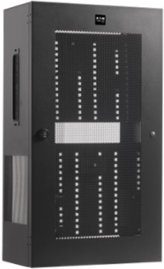 SmartRack 5U Low-Profile Vertical-Mount Switch-Depth Wall-Mount Structured Wiring Enclosure, Adjustable Equipment Brackets