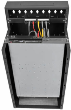 12U Low-Profile Vertical-Mount Wall-Mount Rack Enclosure Cabinet, 35 Inch Depth, 400 lb Capacity